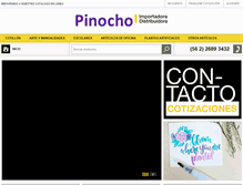 Tablet Screenshot of importadorapinocho.cl